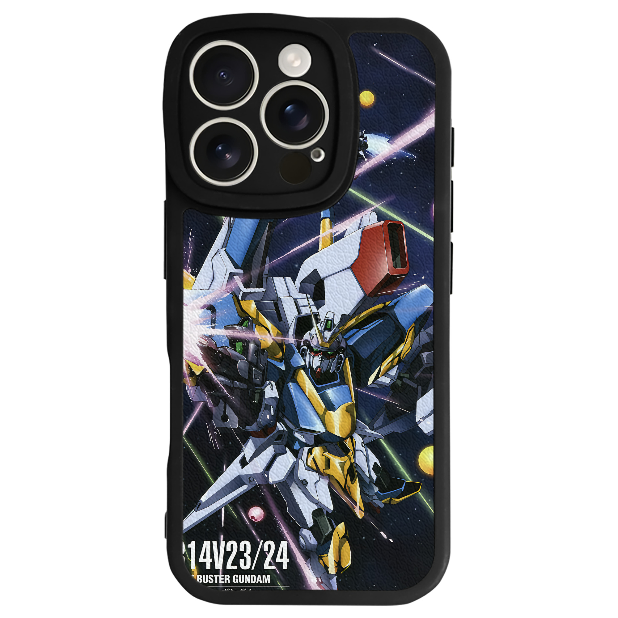 （画像用） 機動戦士ガンダム Mobile Suit Gundam 【iPhone 16シリーズ対応】シリコンスマホケース（レザー調） 材質：シリコン